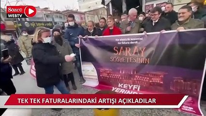İstanbul'un birçok ilçesinde elektrik zamları protesto edildi