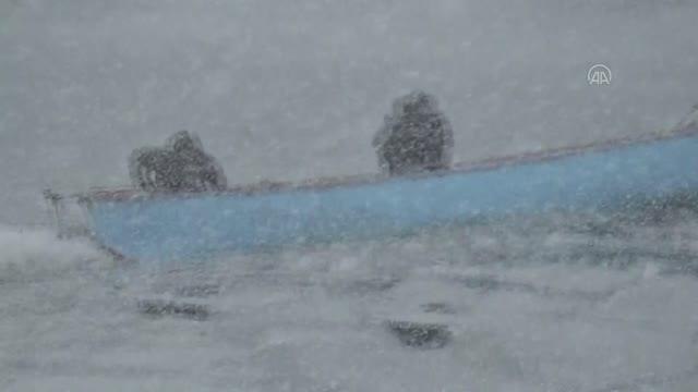 Son dakika haberleri... Beyşehir Gölü'nde adada mahsur kalan küçükbaş hayvanlar teknelerle nakledildi