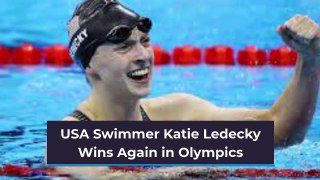 USA Swimmer Katie Ledecky Wins Again in Olympics
