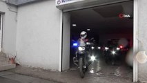 Motosikletli polis timleri şehrin her noktasında şok denetimlere devam ediyor