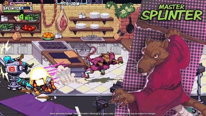 Splinter estará en TNMT: Shredder's Revenge; nuevo tráiler del juego de las Tortugas Ninja
