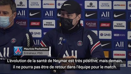 24e j. - Pochettino : "Neymar ne pourra pas jouer contre Rennes"