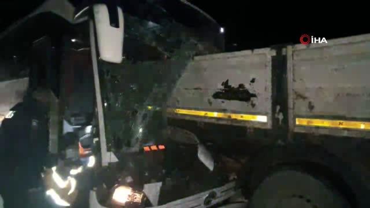 Sivas'ta otobüs kazası