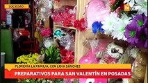 Preparativos para San Valentín en Posadas- floreria