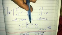 Matrix Method for  solving equations