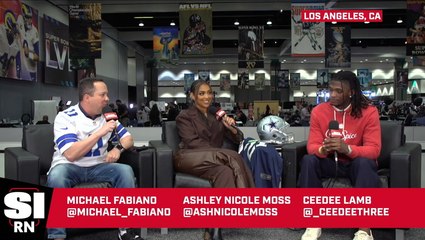 Cowboys Receiver CeeDee Lamb Joins SI at Radio Row Ahead of Super Bowl LVI