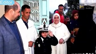 أصغر ضابطة في المغرب تعزي عائلة المرحوم ريان