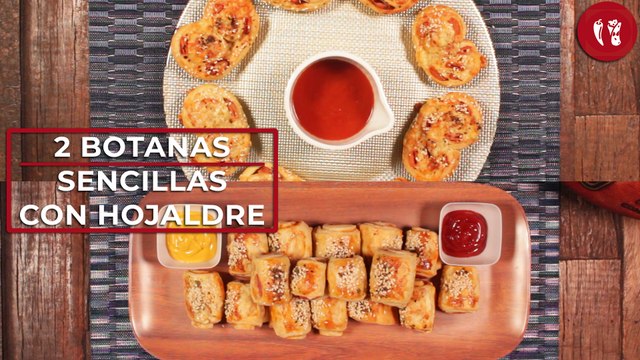 2 Botanas sencillas con hojaldre | Recetas fáciles | Directo al Paladar México