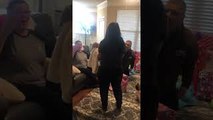 Surprising Grandparents with Newborn Baby