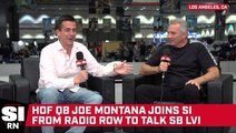 Hall of Famer Joe Montana Joins SI from Radio Row to Talk Tom Brady's Retirement and Pressure on Joe Burrow