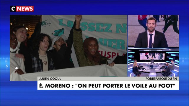 Julien Odoul, porte-parole du Rassemblement national, à propos du hijab dans le sport : «Le voile aujourd’hui sert à la diffusion de l’idéologie islamiste, cela n’a rien à voir avec la liberté des femmes, c’est un emblème pour coloniser l’espace public»