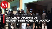 Autoridades aseguran a 73 migrantes en un hotel de Oaxaca