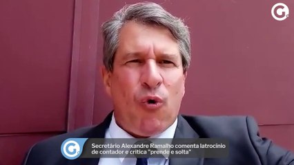 Secretário Alexandre Ramalho comenta latrocínio de contador e critica "prende e solta"