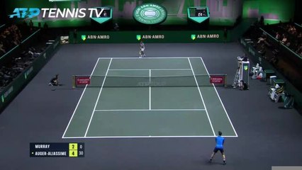Rotterdam - Auger-Aliassime très solide contre Murray