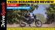 Yezdi Scrambler Hindi Review | Engine Performance, Design, Ride Comfort, Off-Road Experience