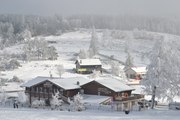 Les pieds dans la neige à l'Espace Nordique des Monts du Pilat