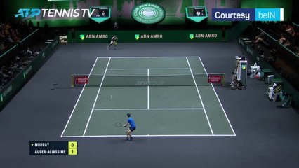 Video herunterladen: Auger-Aliassime ends Murray's Rotterdam run