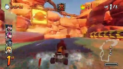 下载视频: Dingodile's Home CTR Track Gameplay - Crash Team Racing Nitro-Fueled