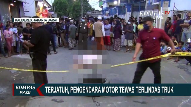 Pengendara Motor Tewas Akibat Terjatuh Saat Hendak Menyalip Truk di Kalideres