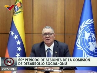 Venezuela participa en la 60º sesión de la Comisión de Desarrollo Social de la ONU