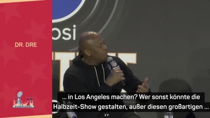 Tải video: Dr. Dre: “Wer sonst könnte diese Show machen?”