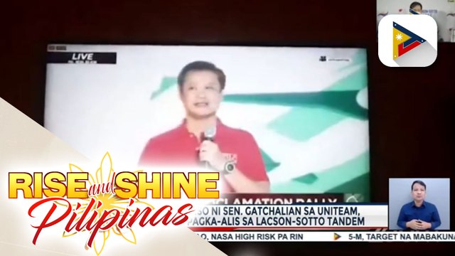 Video ng pag-endorso ni Sen. Gatchalian sa UniTeam, dahilan umano ng pagka-alis sa Lacson-Sotto tandem