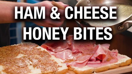 Win your Super Bowl Party With These Ham & Cheese Honey Bites