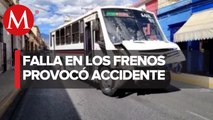 En Oaxaca, choque de autobús de pasajeros deja cinco heridos