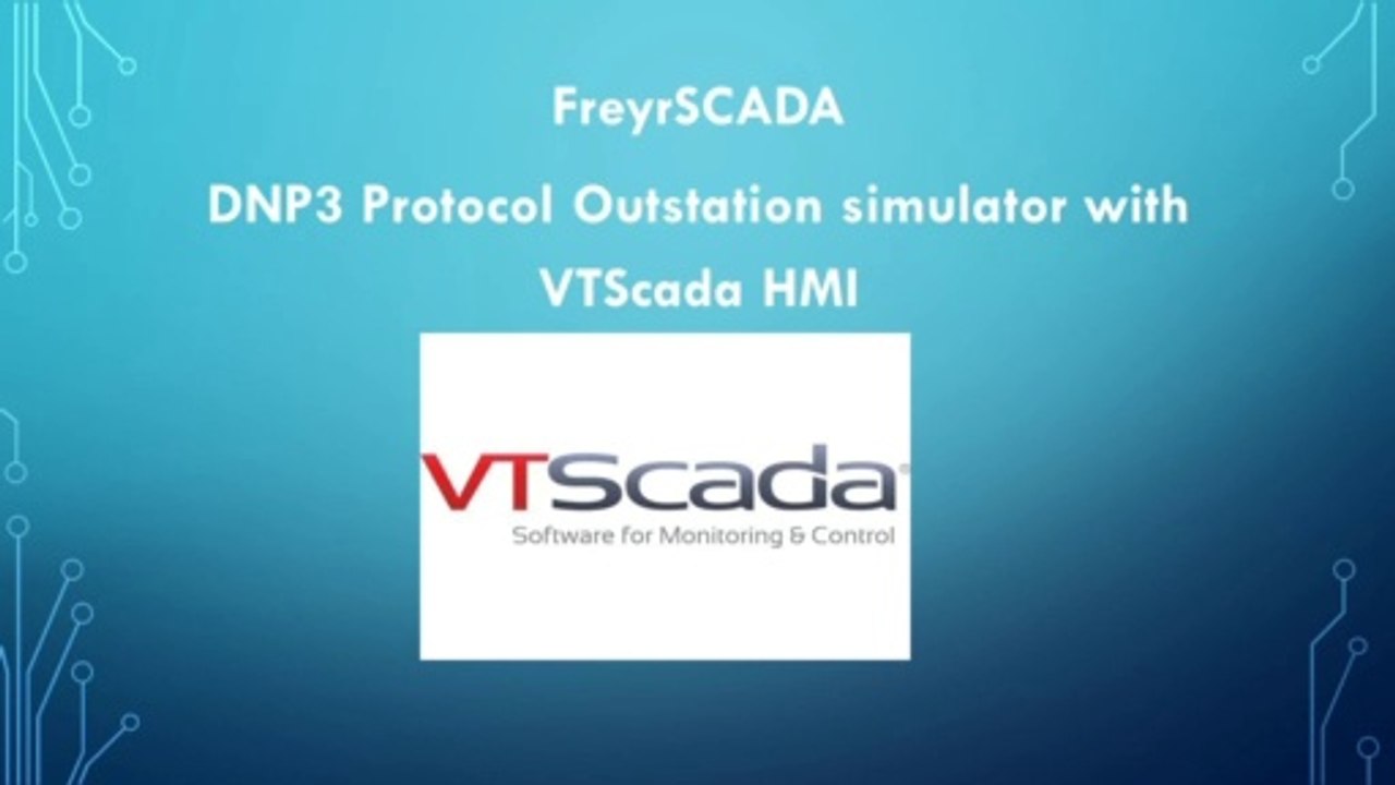 DNP3 Protocol IED Server Outstation Simulator Communicate with VTScada HMI Software