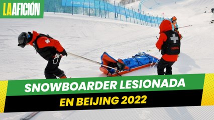 Snowboarder sufre fuerte golpe en la cabeza durante prueba en Beijing 2022