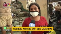 El Agustino: un gran incendio arrasó con vivienda poniendo en riesgo casas aledañas