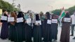 Hijab row in Karnataka, Massive protests held in Hyderabad