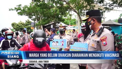 Angka Covid-19 Kembali Naik, Razia Vaksin dan Prokes Digencarkan di Sidoarjo