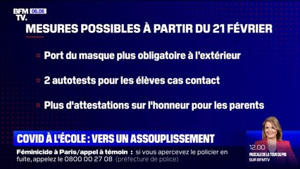 Le protocole sanitaire à l'école pourrait être allégé à partir du 21 février