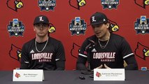 Louisville Position Players Ben Metzinger, Cameron Masterman (Media Day 2022)