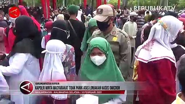 Kapolri Minta Masyarakat tidak Panik akan Lonjakan Kasus Omicron