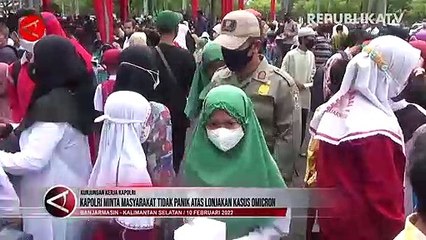 Kapolri Minta Masyarakat tidak Panik akan Lonjakan Kasus Omicron