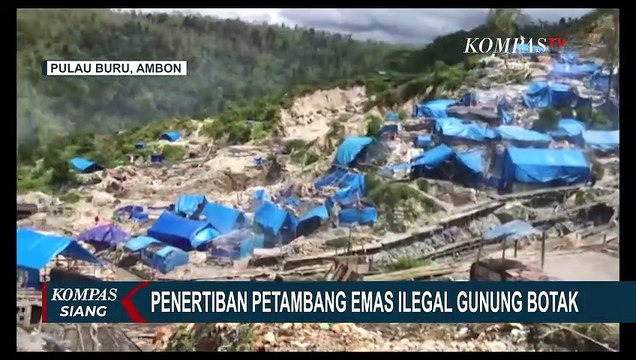 Rusak Lingkungan! Petambang Emas Ilegal di Gunung Botak Ditertibkan TNI-Polri