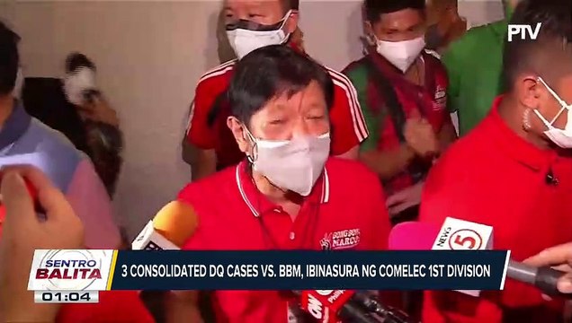 Disqualification case vs. BBM, ibinasura ng Comelec 1st division ; Petitioners, maghahain ng motion for reconsideration sa susunod na linggo