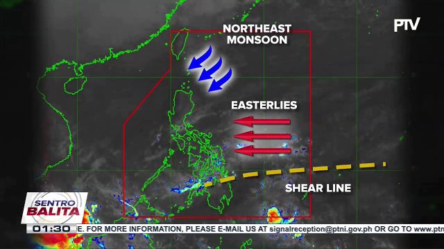 PTV INFOWEATHER: LPA sa labas ng PAR, nalusaw na ; Shear line, nakaaapekto sa Visayas; Amihan, umiiral sa Luzon