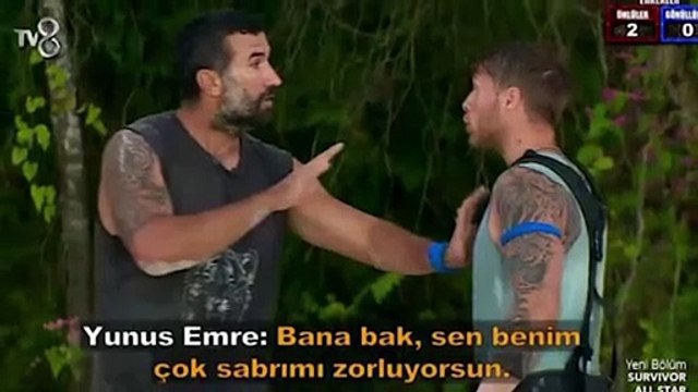 Survivor All Star'da Hikmet ve Yunus Emre arasındaki kavganın görüntüleri ortaya çıktı