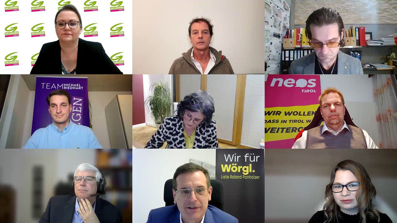 Wahl 2022: Online-Diskussion der Wörgler BM-Kandidaten