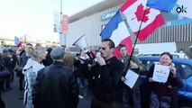 París se blinda ante el 'convoy de la libertad': camioneros  y chalecos amarillos se unen contra Macron