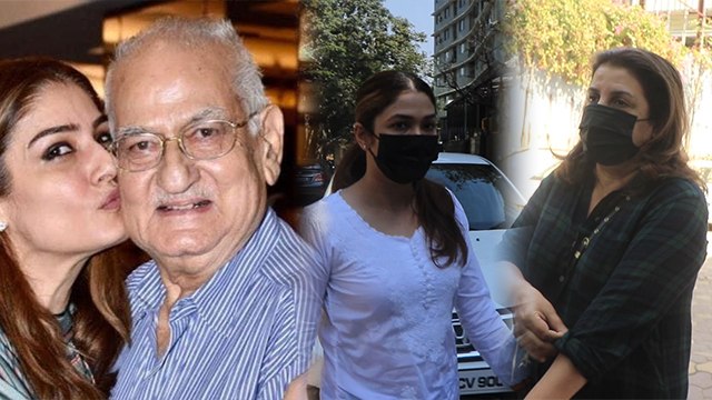 Raveena Tandon Father Funeral पर घर पहुंचे ये Celebs Watch Full Video | Boldsky