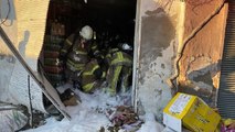 Bakkalda önce yangın, ardından patlama: 4 yaralı