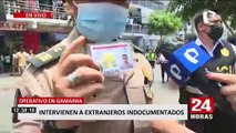 La Victoria: Policías intervienen extranjeros indocumentados en Gamarra