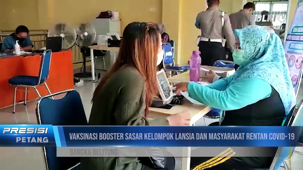 Polda Babel Bersama Stake Holder Laksanakan Akselerasi Vaksin Bagi Masyarakat di Puskesmas Kec. Pasir Putih, Pangkal Pinang