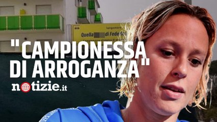 Federica Pellegrini, cartellone offensivo a Jesolo: “Quella tr**a, campionessa di arroganza”