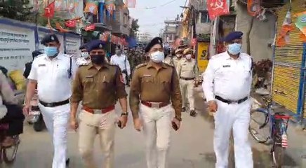 বিধাননগর পুরনির্বাচনের আগে বিভিন্ন এলাকায় চলছে পুলিশের রুট মার্চ | oneindia Bengali