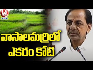 వాసాలమర్రిలో ఎకరం కోటి : CM KCR About Vasalamarri | V6 News